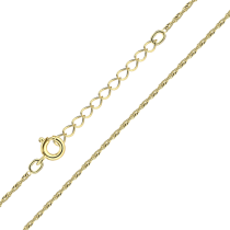 35cm Singapore Chain with Extension / Gold Plating